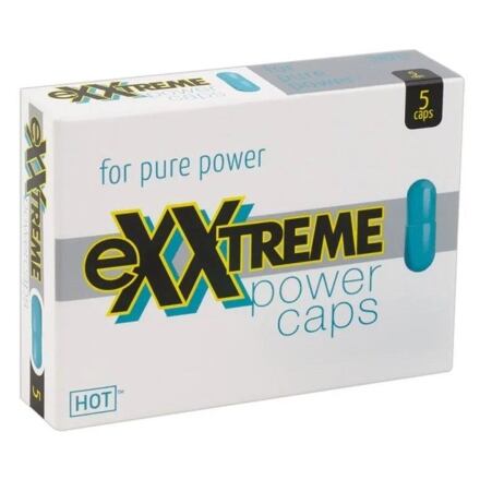 Hot eXXtreme Power Caps afrodiziakální tablety 5 ks pro muže