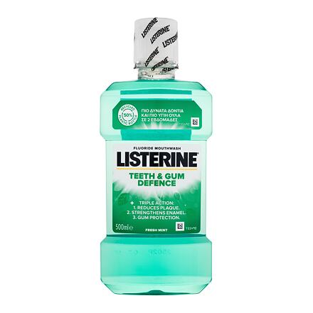 Listerine Teeth & Gum Defence Fresh Mint Mouthwash ústní voda pro ochranu zubů a dásní 500 ml