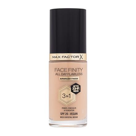 Max Factor Facefinity All Day Flawless SPF20 tekutý make-up s uv ochranou 30 ml odstín w33 crystal beige