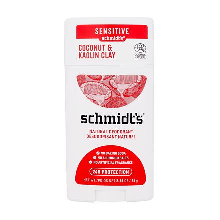 schmidt's Coconut & Kaolin Clay Natural Deodorant dámský přírodní deodorant pro citlivou pokožku 75 g pro ženy