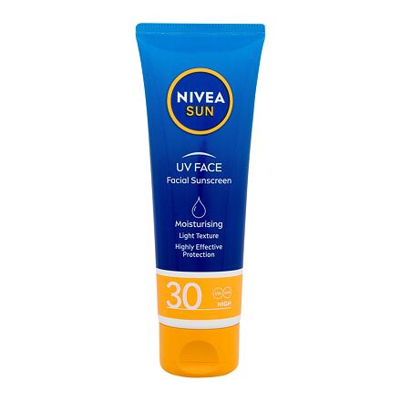 Nivea Sun UV Face SPF30 dámský hydratační opalovací krém na obličej 50 ml pro ženy