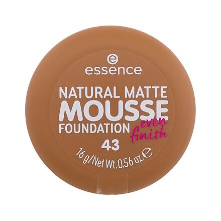 Essence Natural Matte Mousse pěnový make-up pro matný vzhled 16 g odstín 43