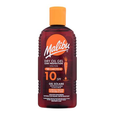 Malibu Dry Oil Gel With Carotene SPF10 unisex voděodolný olejový gel na opalování s karotenem 200 ml