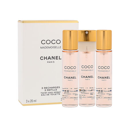 Chanel Coco Mademoiselle dámská toaletní voda náplň 3x20 ml pro ženy