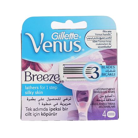 Gillette Venus Breeze dámský náhradní břit 4 ks pro ženy