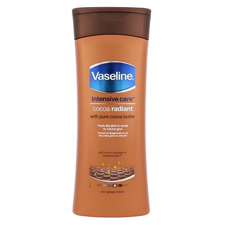 Vaseline Intensive Care Cocoa Radiant unisex rozjasňující tělové mléko pro suchou pokožku 400 ml unisex