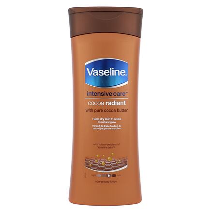 Vaseline Intensive Care Cocoa Radiant unisex rozjasňující tělové mléko pro suchou pokožku 400 ml unisex