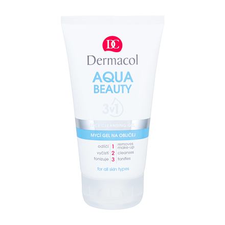 Dermacol Aqua Beauty dámský čisticí gel 3v1 150 ml pro ženy