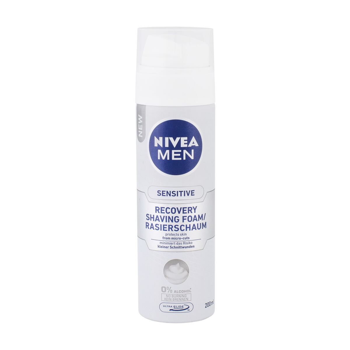 Nivea Men Sensitive Recovery pánská pěna na holení bez alkoholu pro citlivou pleť 200 ml pro muže