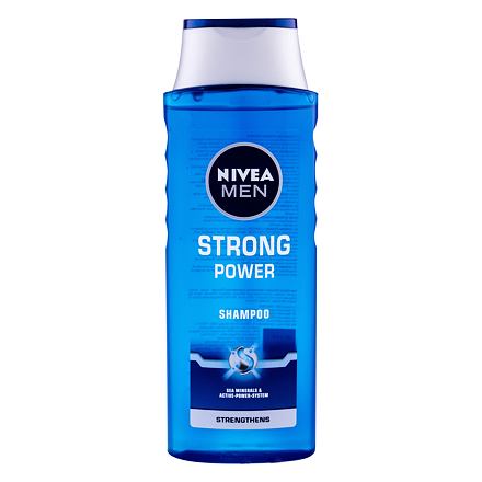Nivea Men Strong Power pánský posilující šampon s mořskými minerály 400 ml pro muže