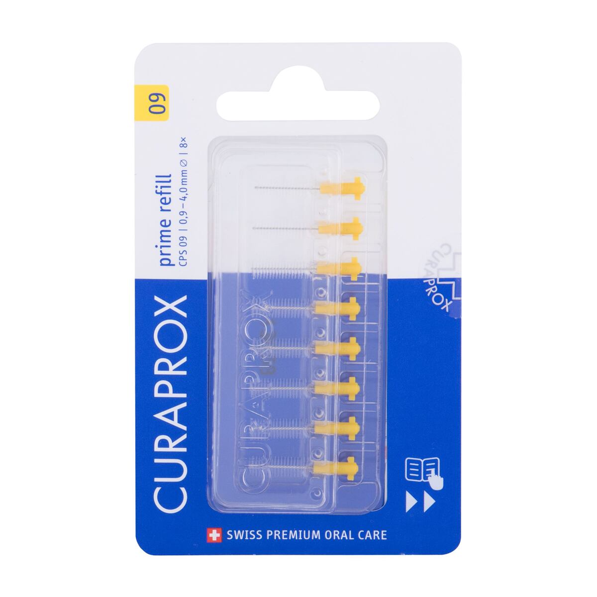 Curaprox CPS 09 Prime Refill 0,9 - 4,0 mm náhradní mezizubní kartáčky 8 ks