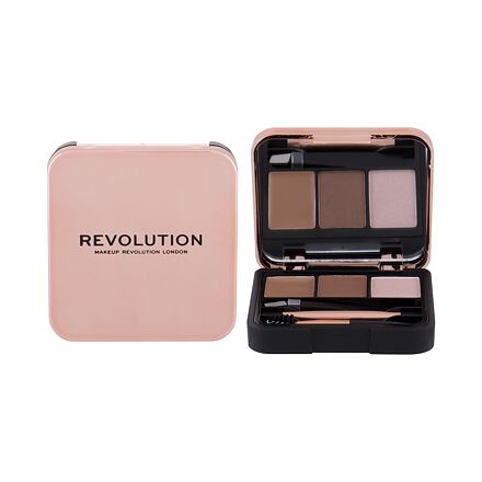 Makeup Revolution London Brow Sculpt Kit dámská set a paletka na obočí 2.2 g odstín brown