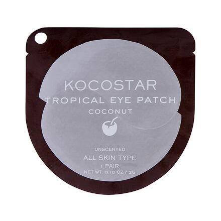 Kocostar Eye Mask Tropical Eye Patch maska na oční okolí 3 g odstín coconut