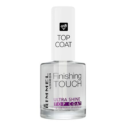 Rimmel London Finishing Touch Ultra Shine Top Coat vrchní lak na nehty 12 ml odstín transparentní