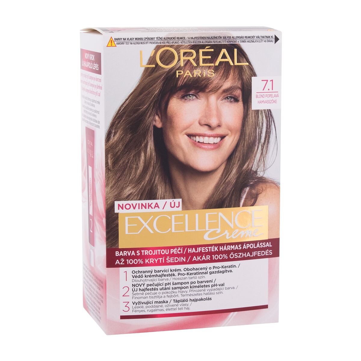 L'Oréal Paris Excellence Creme Triple Protection dámská barva na vlasy na všechny typy vlasů 48 ml odstín hnědá pro ženy