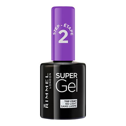 Rimmel London Super Gel Top Coat vrchní gelový lak na nehty 12 ml odstín transparentní