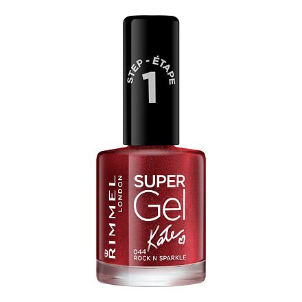 Rimmel London Super Gel By Kate STEP1 gelový lak na nehty 12 ml odstín červená