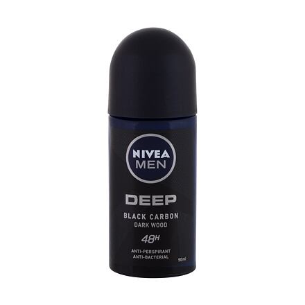 Nivea Men Deep Black Carbon 48H pánský kuličkový antiperspirant 50 ml pro muže