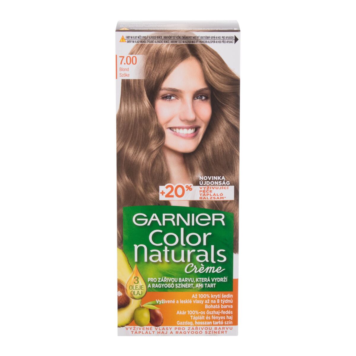 Garnier Color Naturals Créme dámská permanentní zářivá barva na vlasy 40 ml odstín blond pro ženy