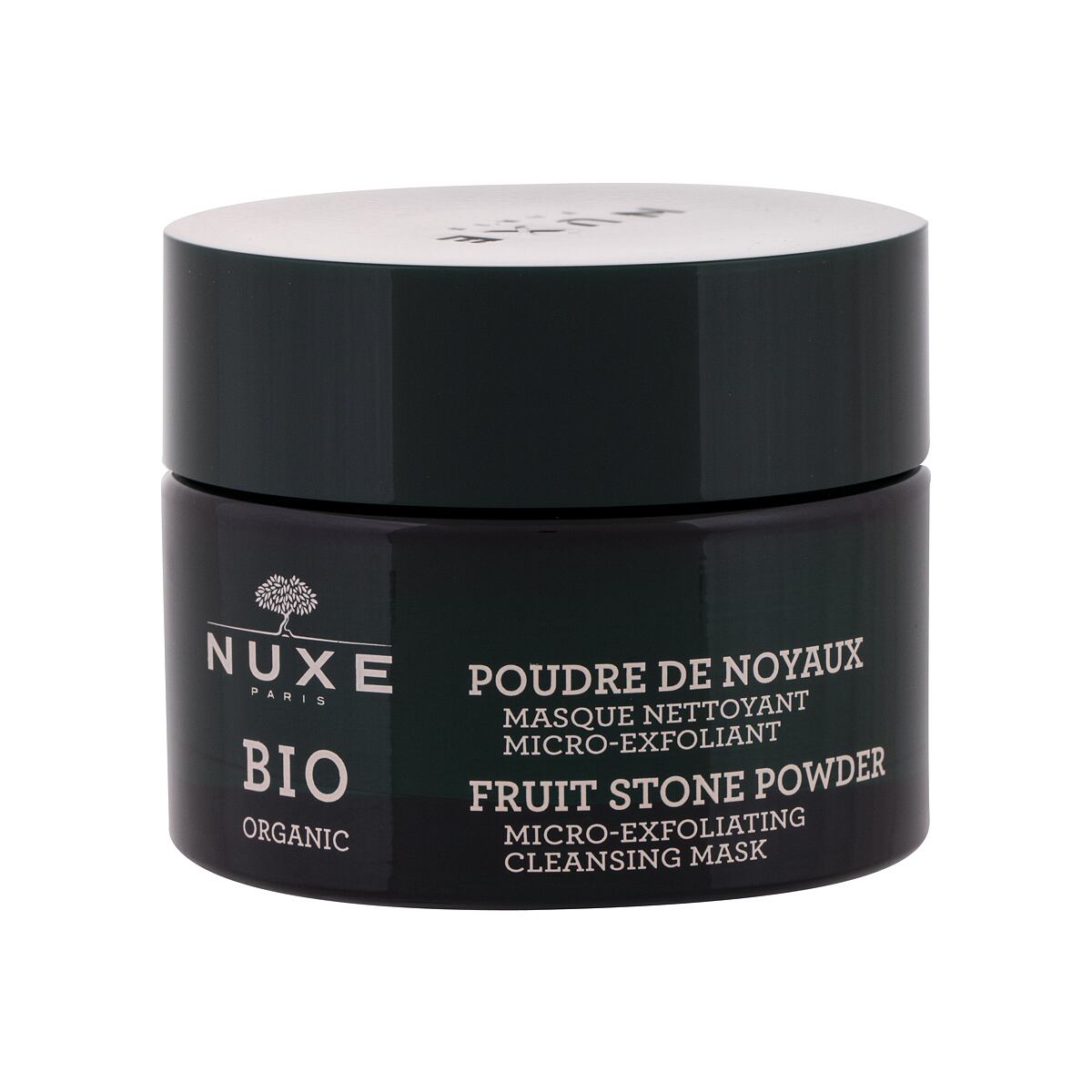 NUXE Bio Organic Fruit Stone Powder dámská pleťová maska s dvojitým exfoliačním účinkem 50 ml pro ženy