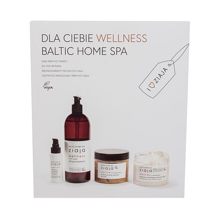 Ziaja Baltic Home Spa Wellness Set dámský dárková sada denní pleťový krém Baltic Home Spa Wellness 50 ml + tělový peeling Baltic Home Spa Wellness Chocolate 300 ml + tělový krém Baltic Home Spa Wellness Chocolate 300 ml + sprchový gel Baltic Home Spa Well