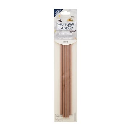 Yankee Candle Vanilla Pre-Fragranced Reed Refill unisex náhradní vonné tyčinky do difuzéru 5 ks
