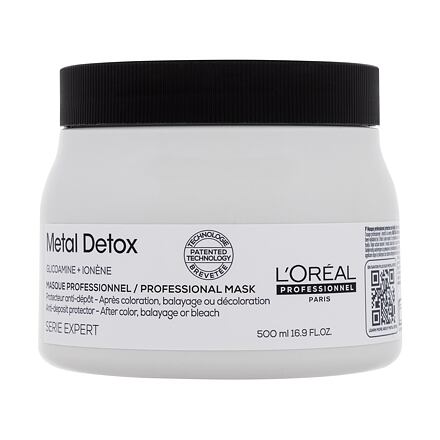 L'Oréal Professionnel Metal Detox Professional Mask dámská maska proti ukládání kovových částic po barvení vlasů 500 ml pro ženy