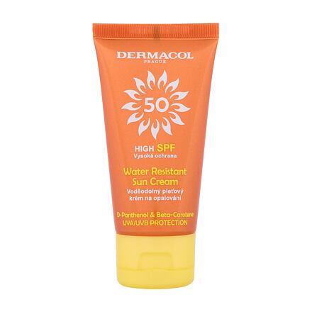 Dermacol Sun Water Resistant Cream SPF50 unisex voděodolný opalovací krém na obličej 50 ml unisex