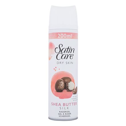 Gillette Satin Care Dry Skin Shea Butter Silk dámský hydratační gel na holení pro suchou pokožku 200 ml pro ženy