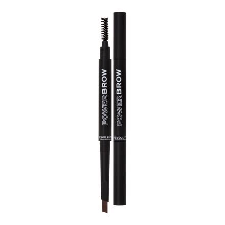 Revolution Relove Power Brow dámská vysouvací tužka na obočí s kartáčkem 0.3 g odstín hnědá