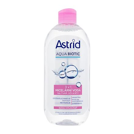 Astrid Aqua Biotic 3in1 Micellar Water Dry/Sensitive Skin dámská micelární voda pro suchou a citlivou pleť 400 ml pro ženy