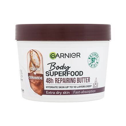 Garnier Body Superfood 48h Repairing Butter Cocoa + Ceramide dámské regenerační a hydratační tělové máslo 380 ml pro ženy