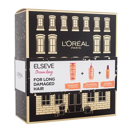 L'Oréal Paris Elseve Dream Long dámský dárková sada šampon Elseve Dream Long 250 ml + kondicionér Elseve Dream Long Wonder Water 200 ml + sérum na vlasy Elseve Dream Long Go Sleek Serum 100 ml pro ženy