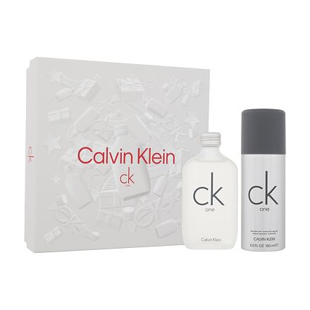 Calvin Klein CK One unisex dárková sada toaletní voda 100 ml + deodorant 150 ml unisex