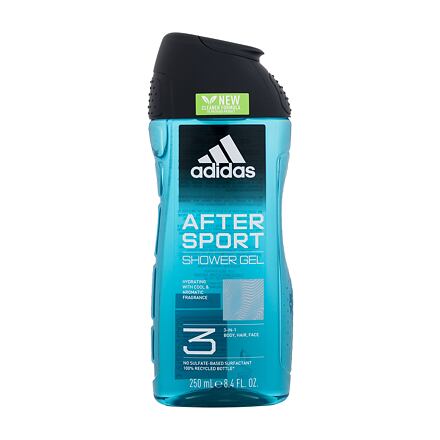 Adidas After Sport Shower Gel 3-In-1 New Cleaner Formula pánský osvěžující sprchový gel 250 ml pro muže