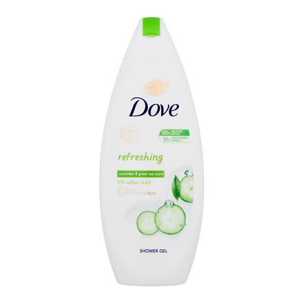 Dove Refreshing Cucumber & Green Tea dámský osvěžující sprchový gel 250 ml pro ženy
