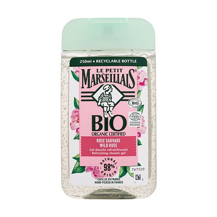 Le Petit Marseillais Bio Organic Certified Wild Rose Refreshing Shower Gel unisex osvěžující sprchový gel 250 ml unisex