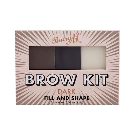 Barry M Brow Kit dámská set a paletka na obočí 4.5 g odstín hnědá