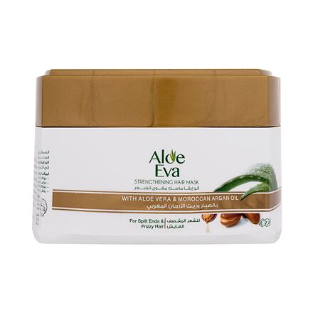Eva Cosmetics Aloe Eva Strengthening Hair Mask dámská posilující maska s aloe vera a arganovým olejem 185 g pro ženy