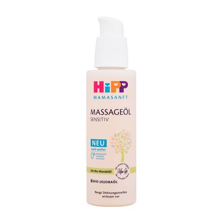 Hipp Mamasanft Massage Oil Sensitive dámský těhotenský masážní olej proti striím 100 ml