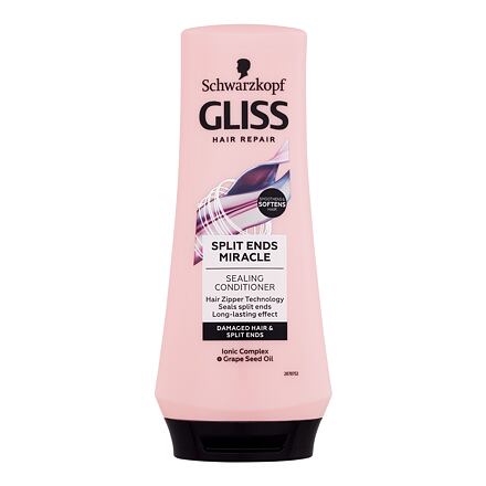 Schwarzkopf Gliss Split Ends Miracle Sealing Conditioner dámský regenerační kondicionér pro poškozené vlasy s roztřepenými konečky 200 ml pro ženy