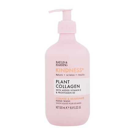 Baylis & Harding Kindness+ Plant Collagen Cleanse & Rejuvenate Hand Wash dámské vyživující, zjemňující a ochranné tekuté mýdlo na ruce 500 ml pro ženy