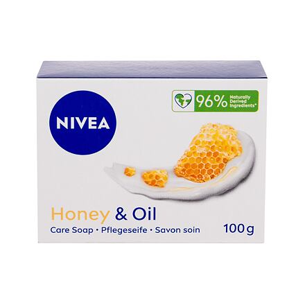 Nivea Honey & Oil unisex krémové tuhé mýdlo s jojobovým olejem a medem 100 g unisex