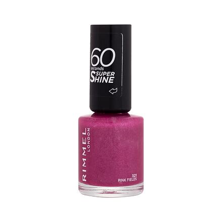 Rimmel London 60 Seconds Super Shine lak na nehty 8 ml odstín růžová