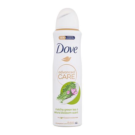 Dove Advanced Care Matcha Green Tea & Sakura Blossom 72h dámský antiperspirant s vůní matcha čaje a květů sakury 150 ml pro ženy