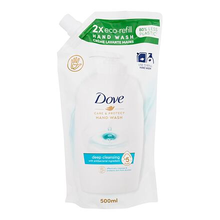 Dove Care & Protect Deep Cleansing Hand Wash dámské tekuté mýdlo na ruce s antibakteriálním účinkem 500 ml pro ženy