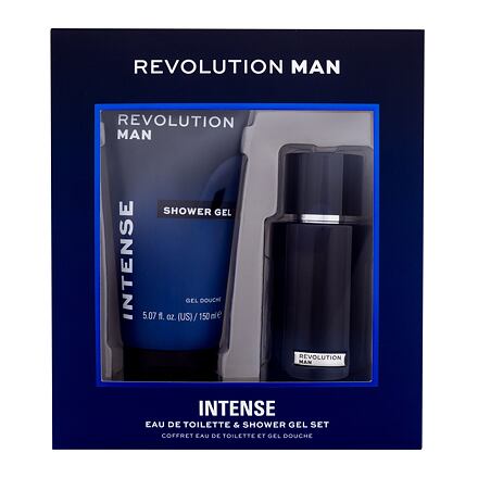 Revolution Man Intense pánská dárková sada toaletní voda 100 ml + sprchový gel 150 ml pro muže