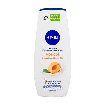 Nivea Apricot & Apricot Seed Oil dámský krémový sprchový gel s vůní meruňky 250 ml pro ženy