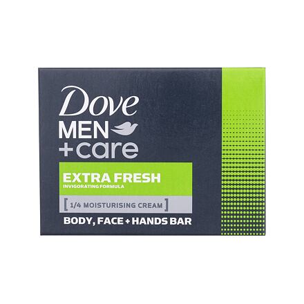 Dove Men + Care Extra Fresh Body + Face Bar pánské povzbuzující a hydratační tuhé mýdlo 90 g pro muže