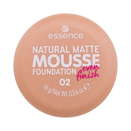 Essence Natural Matte Mousse pěnový make-up pro matný vzhled 16 g odstín 02